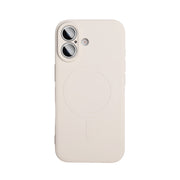 Soft Silicone Case for iPhone 17 Pro - Wireless Charging Compatible, Anti-Slip Grip, Anti-Fingerprint Matte Finish, Microfiber Lining (White)