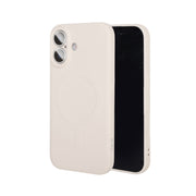Soft Silicone Case for iPhone 17 Pro - Wireless Charging Compatible, Anti-Slip Grip, Anti-Fingerprint Matte Finish, Microfiber Lining (White)
