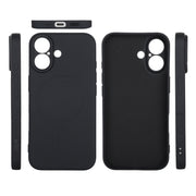 Soft Silicone Case for iPhone 17 - Wireless Charging Compatible, Anti-Slip Grip, Anti-Fingerprint Matte Finish, Microfiber Lining (Black)