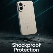 Soft Silicone Case for iPhone 17 Pro - Wireless Charging Compatible, Anti-Slip Grip, Anti-Fingerprint Matte Finish, Microfiber Lining (White)