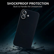 Soft Silicone Case for iPhone 17 - Wireless Charging Compatible, Anti-Slip Grip, Anti-Fingerprint Matte Finish, Microfiber Lining (Black)