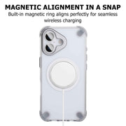 BLeO Mag Ring iChange 2.0 Clear Case for iPhone 17 – Transparent TPU Back Cover with MagSafe Magnetic Ring, Airbag Corner Protection, Drop & Scratch Resistant, Slim Profile