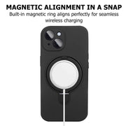 Bleo MagStand Silk Touch Silicone Case for iPhone 15 (Black) - Bleo : iPhone & Samsung Cases, Screen Protector