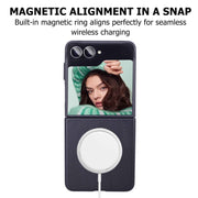 Bleo Leather Shield Samsung Z Flip 7 Black