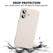 Soft Silicone Case for iPhone 17 Pro - Wireless Charging Compatible, Anti-Slip Grip, Anti-Fingerprint Matte Finish, Microfiber Lining (White)