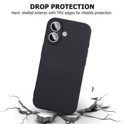Soft Silicone Case for iPhone 17 - Wireless Charging Compatible, Anti-Slip Grip, Anti-Fingerprint Matte Finish, Microfiber Lining (Black)
