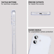 iClear for iPhone 17 - Transparent TPU Clear Case, Shockproof, Anti-Yellowing (Yellow Resistance 4.0), Airbag Corner Protection, Ultra-Slim Profile, Intelligent Touch Buttons