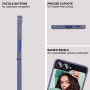 Bleo Leather Shield Samsung Z Flip 7 Blue