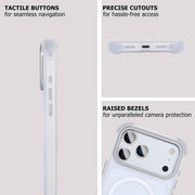 BLeO MagRing Shield iChange 2.0 Case for iPhone 17 Pro Series – Transparent TPU Back Cover with MagSafe Magnetic Ring, Drop Protection, Scratch Resistance, Airbag Corners & Raised Bezels