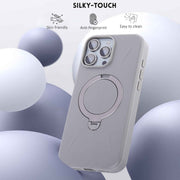 Bleo MagStand Silk Touch Case for iPhone 16 Pro (Grey) - Bleo : iPhone & Samsung Cases, Screen Protector