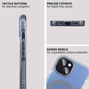 Bleo MagShade Covers for iPhone 15 (Black/Transparent) - Bleo : iPhone & Samsung Cases, Screen Protector