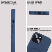 Bleo LiquidSmooth Silicone Back Cover for iPhone 15 (Blue) - Bleo : iPhone & Samsung Cases, Screen Protector
