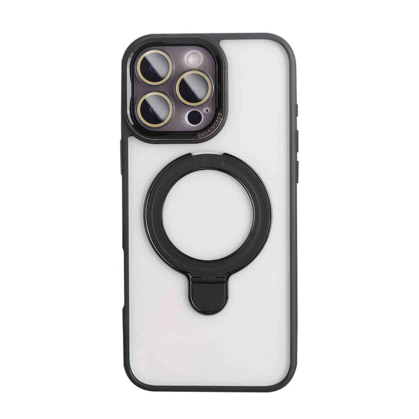 Bleo MagClear Transparent Case for iPhone 16 Pro (Black)
