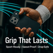 Soft Silicone Case for iPhone 17 Pro Max (Black) - Wireless Charging Compatible, Anti-Slip Grip, Anti-Fingerprint Matte Finish, Microfiber Lining